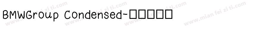 BMWGroup Condensed字体转换